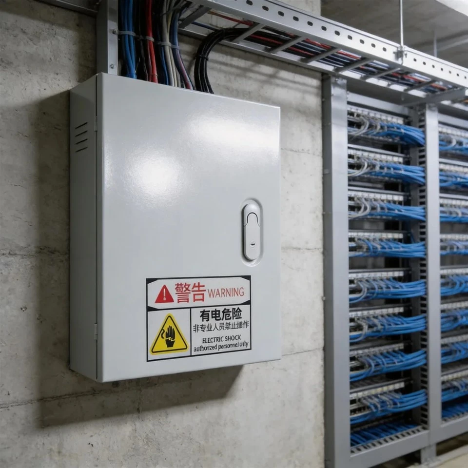 Metāla elektriskās sadales kārbas montēts elektriskais korpuss
